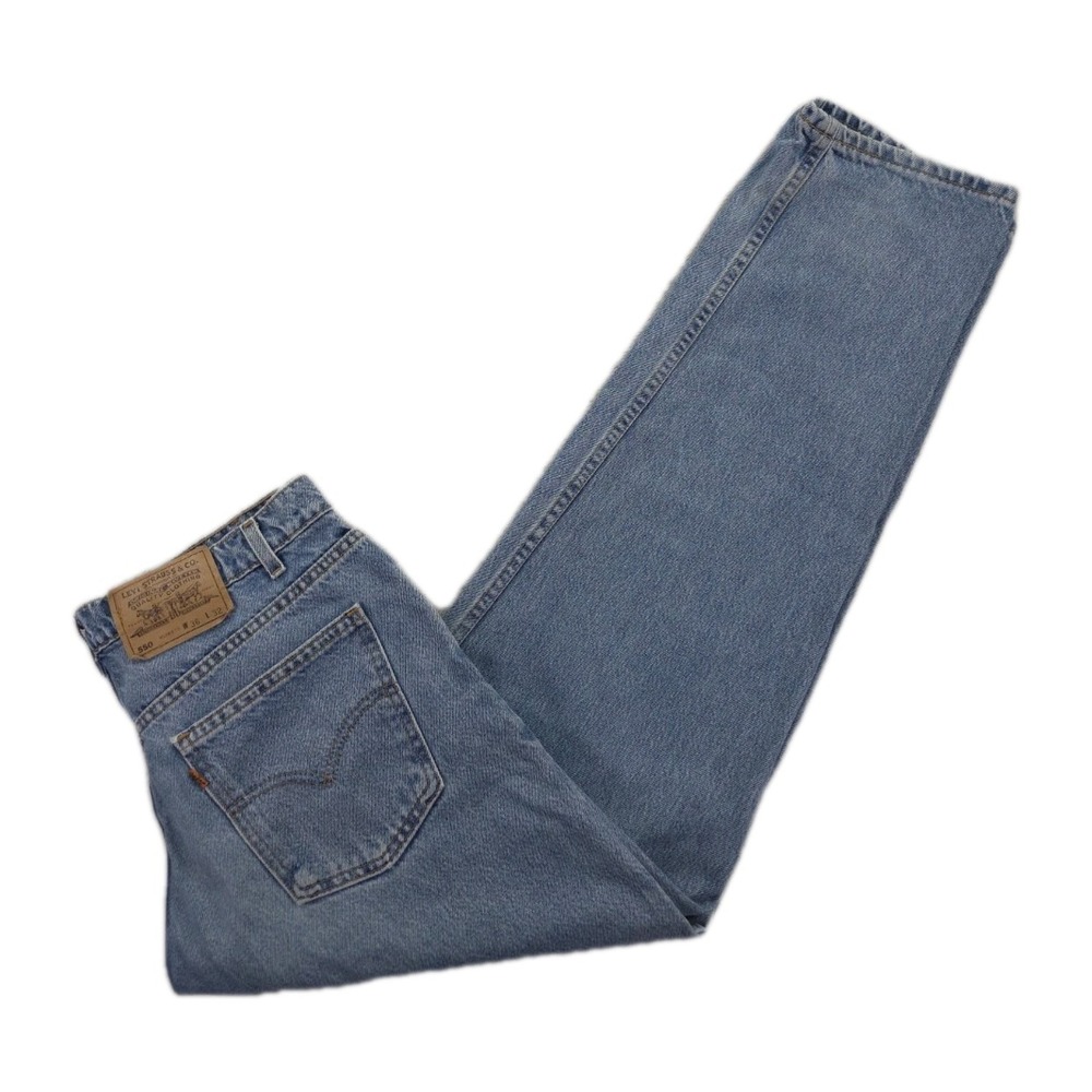 Vintage Levis 550 Jeans Orange Tab Mens 32x32 Relaxed Fit USA Blue Denim‎